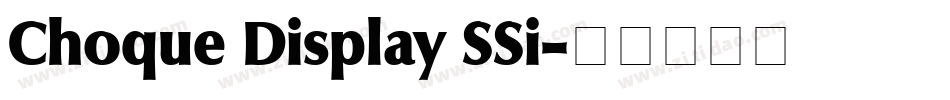 Choque Display SSi字体转换